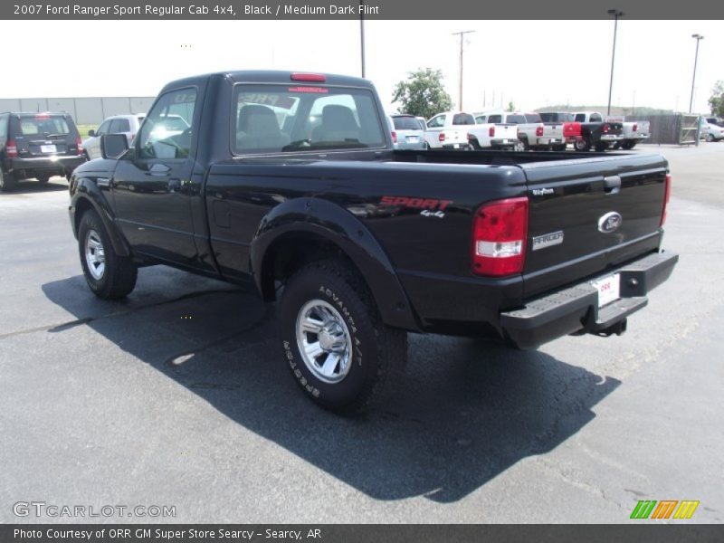 Black / Medium Dark Flint 2007 Ford Ranger Sport Regular Cab 4x4