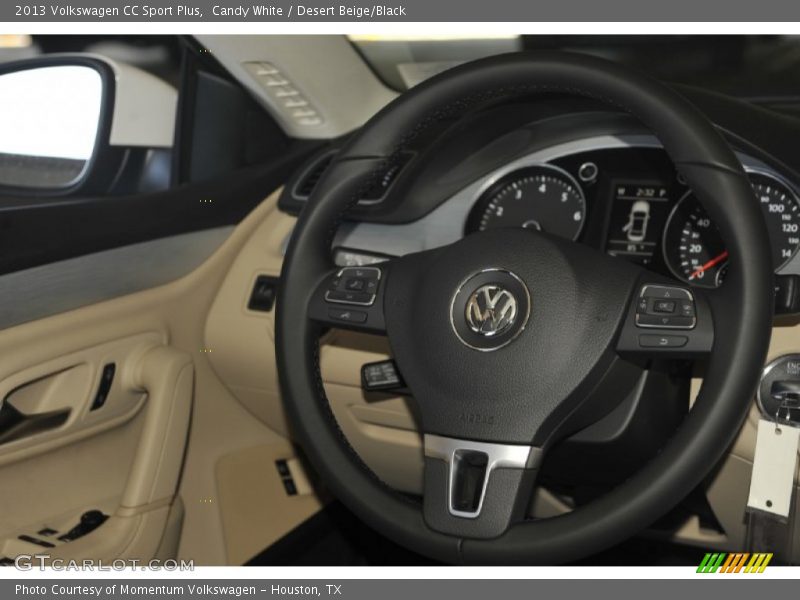 Candy White / Desert Beige/Black 2013 Volkswagen CC Sport Plus