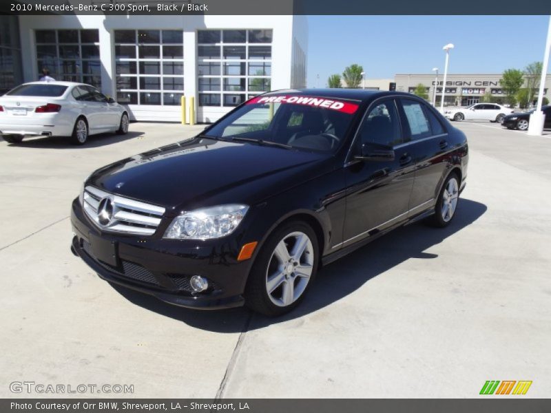 Black / Black 2010 Mercedes-Benz C 300 Sport