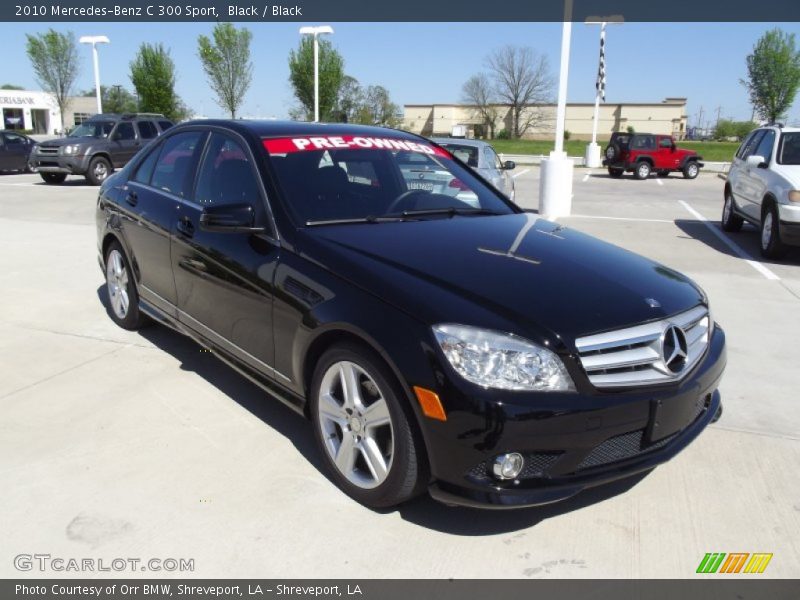 Black / Black 2010 Mercedes-Benz C 300 Sport