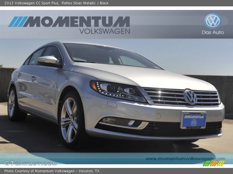 Reflex Silver Metallic / Black 2013 Volkswagen CC Sport Plus