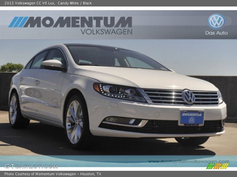 Candy White / Black 2013 Volkswagen CC V6 Lux