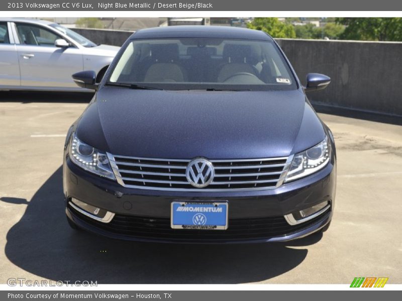 Night Blue Metallic / Desert Beige/Black 2013 Volkswagen CC V6 Lux