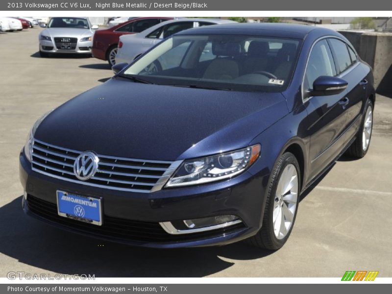 Night Blue Metallic / Desert Beige/Black 2013 Volkswagen CC V6 Lux
