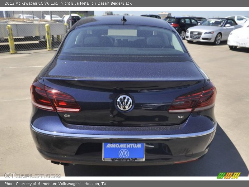 Night Blue Metallic / Desert Beige/Black 2013 Volkswagen CC V6 Lux
