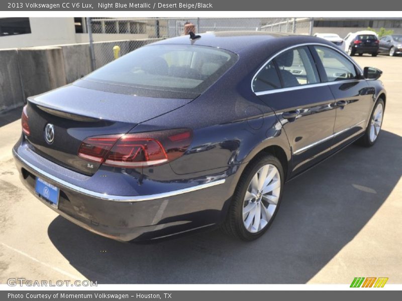 Night Blue Metallic / Desert Beige/Black 2013 Volkswagen CC V6 Lux