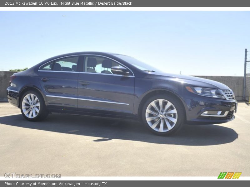 Night Blue Metallic / Desert Beige/Black 2013 Volkswagen CC V6 Lux