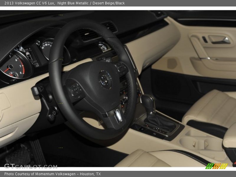 Night Blue Metallic / Desert Beige/Black 2013 Volkswagen CC V6 Lux