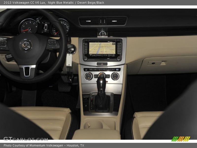 Night Blue Metallic / Desert Beige/Black 2013 Volkswagen CC V6 Lux