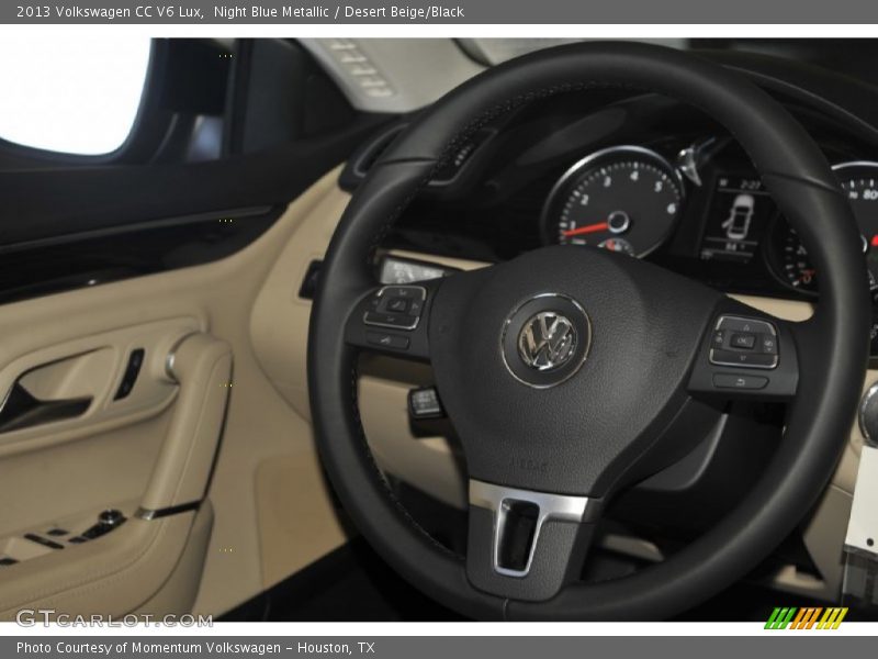 Night Blue Metallic / Desert Beige/Black 2013 Volkswagen CC V6 Lux