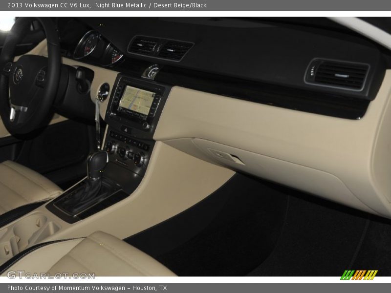 Night Blue Metallic / Desert Beige/Black 2013 Volkswagen CC V6 Lux