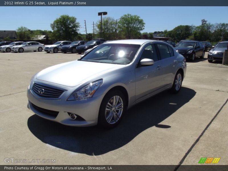 Liquid Platinum / Stone 2012 Infiniti G 25 Sedan