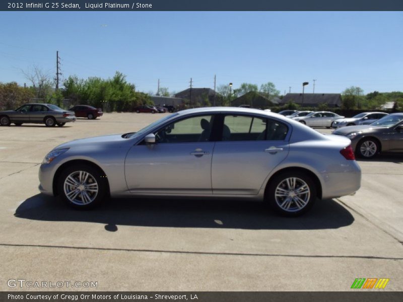 Liquid Platinum / Stone 2012 Infiniti G 25 Sedan
