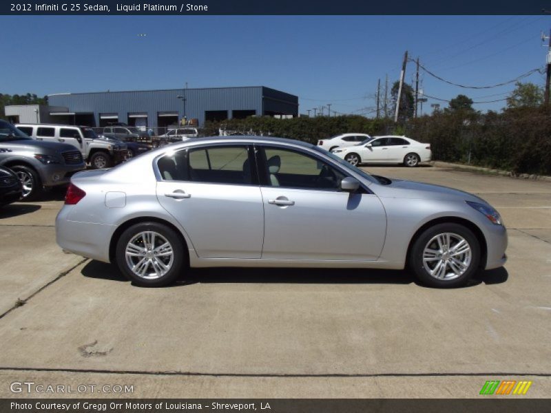 Liquid Platinum / Stone 2012 Infiniti G 25 Sedan