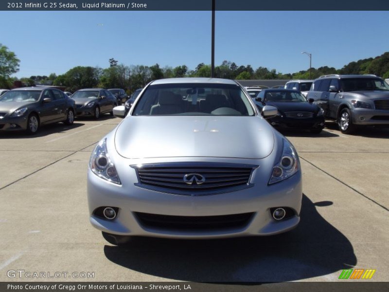 Liquid Platinum / Stone 2012 Infiniti G 25 Sedan