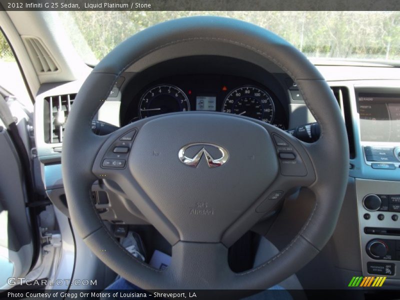 Liquid Platinum / Stone 2012 Infiniti G 25 Sedan