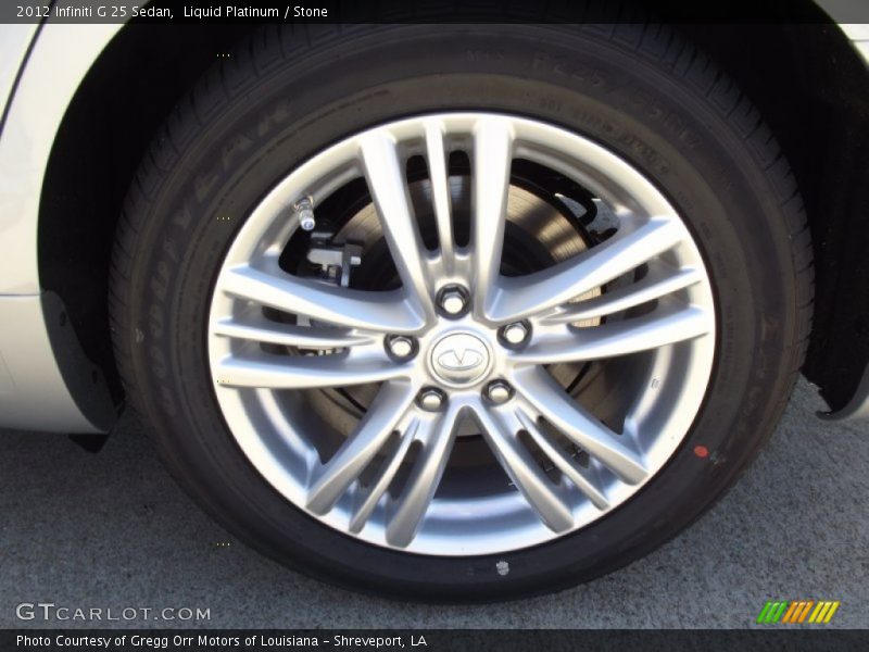 Liquid Platinum / Stone 2012 Infiniti G 25 Sedan
