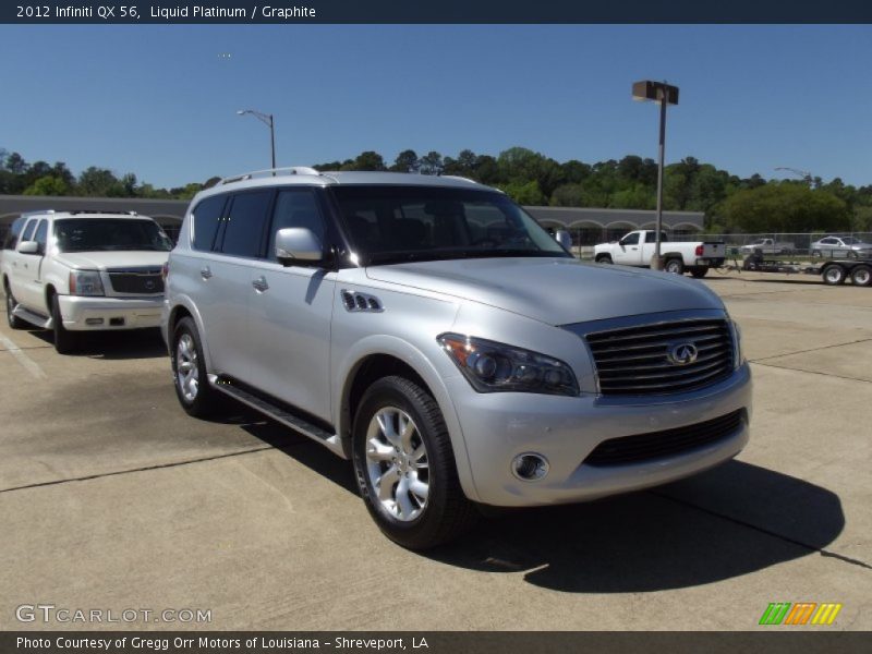 Front 3/4 View of 2012 QX 56