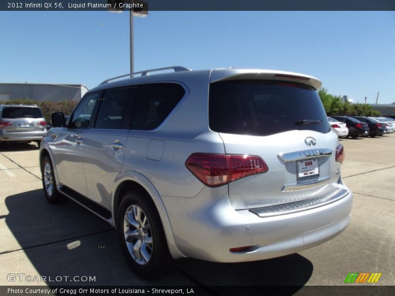 Liquid Platinum / Graphite 2012 Infiniti QX 56