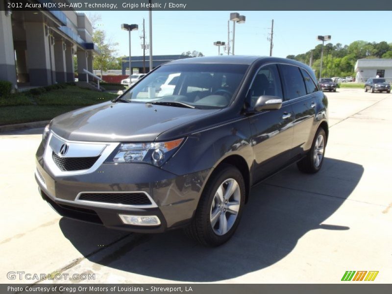 Grigio Metallic / Ebony 2012 Acura MDX SH-AWD Technology