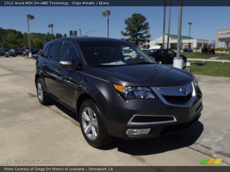 Grigio Metallic / Ebony 2012 Acura MDX SH-AWD Technology