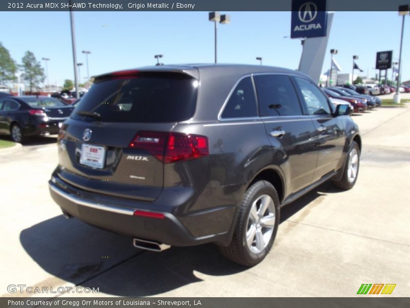 Grigio Metallic / Ebony 2012 Acura MDX SH-AWD Technology