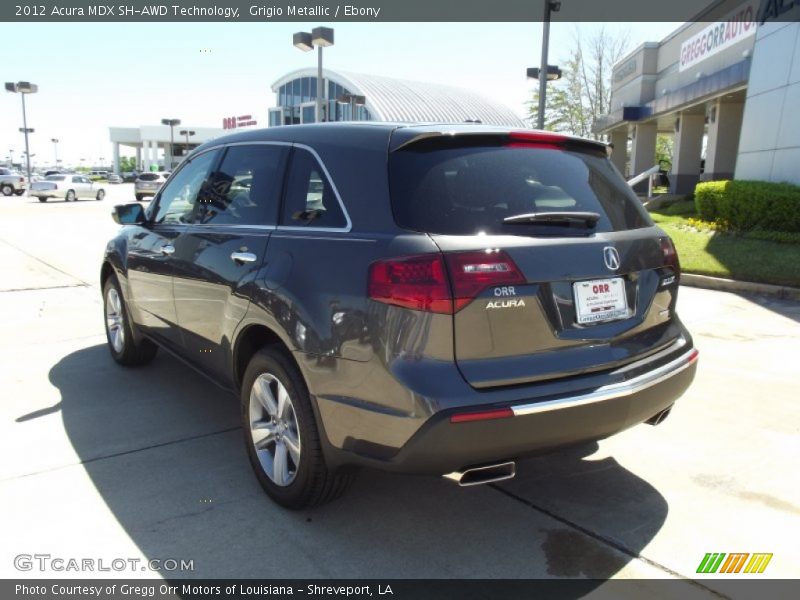 Grigio Metallic / Ebony 2012 Acura MDX SH-AWD Technology
