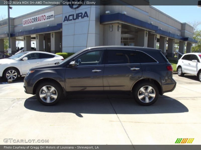 Grigio Metallic / Ebony 2012 Acura MDX SH-AWD Technology