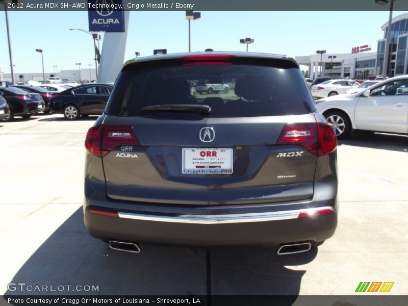 Grigio Metallic / Ebony 2012 Acura MDX SH-AWD Technology