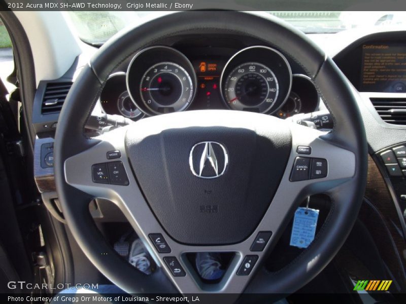 Grigio Metallic / Ebony 2012 Acura MDX SH-AWD Technology