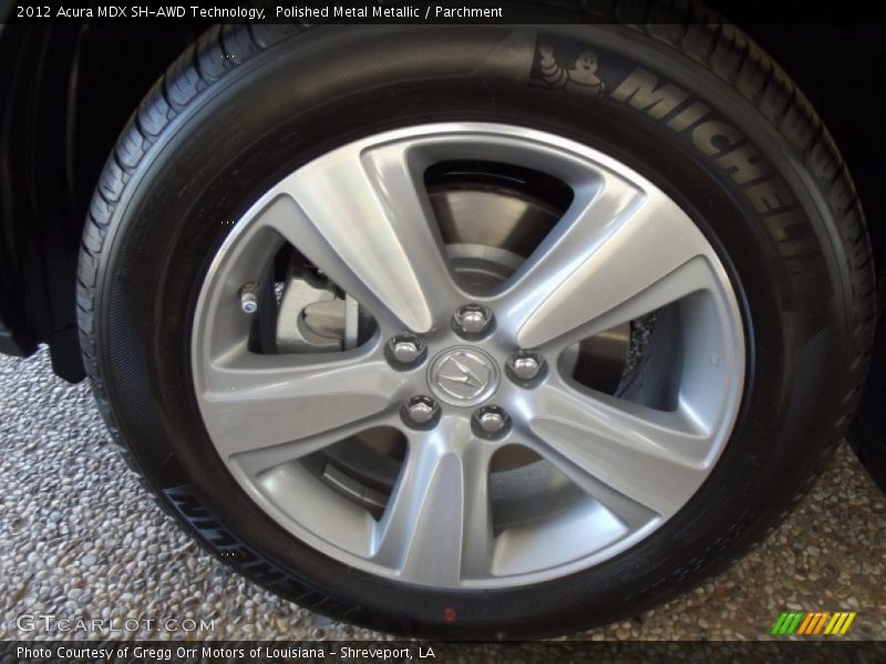 Polished Metal Metallic / Parchment 2012 Acura MDX SH-AWD Technology