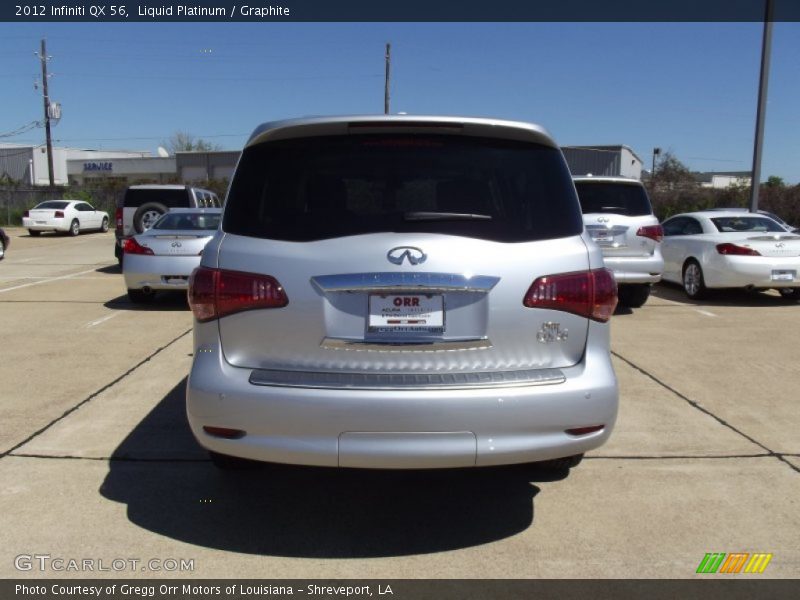 Liquid Platinum / Graphite 2012 Infiniti QX 56