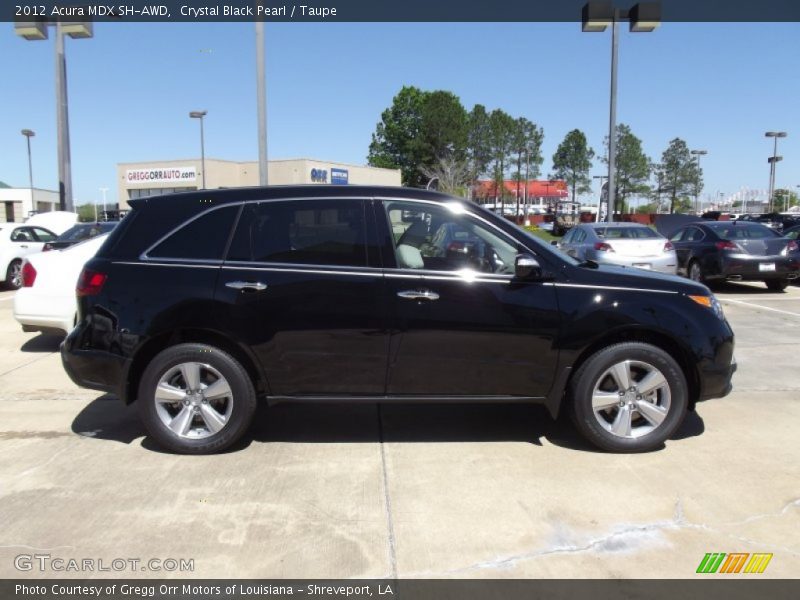 Crystal Black Pearl / Taupe 2012 Acura MDX SH-AWD