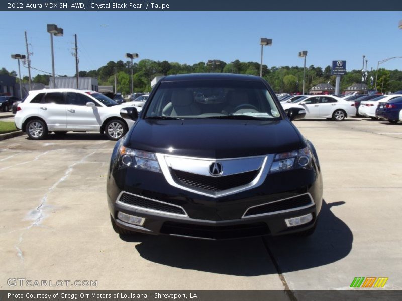Crystal Black Pearl / Taupe 2012 Acura MDX SH-AWD
