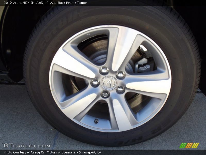 Crystal Black Pearl / Taupe 2012 Acura MDX SH-AWD