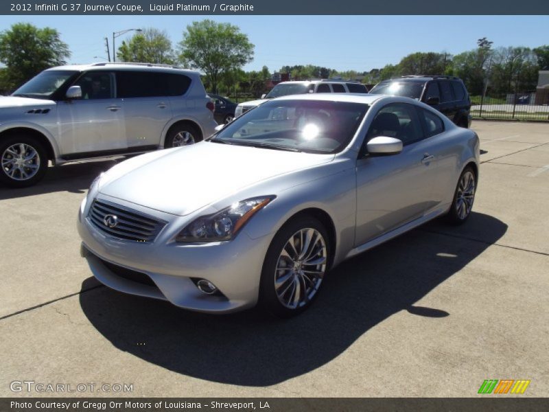 Liquid Platinum / Graphite 2012 Infiniti G 37 Journey Coupe