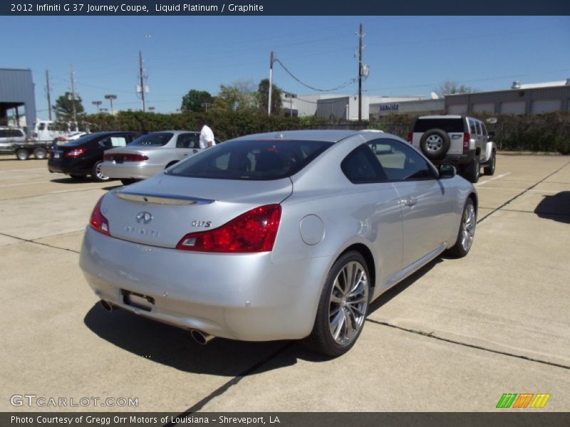 Liquid Platinum / Graphite 2012 Infiniti G 37 Journey Coupe