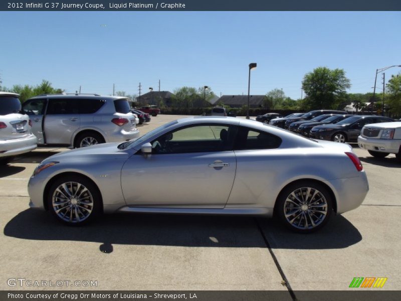 Liquid Platinum / Graphite 2012 Infiniti G 37 Journey Coupe