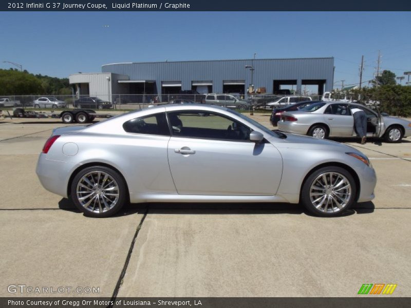 Liquid Platinum / Graphite 2012 Infiniti G 37 Journey Coupe