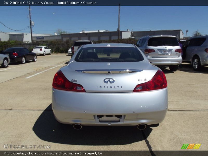 Liquid Platinum / Graphite 2012 Infiniti G 37 Journey Coupe