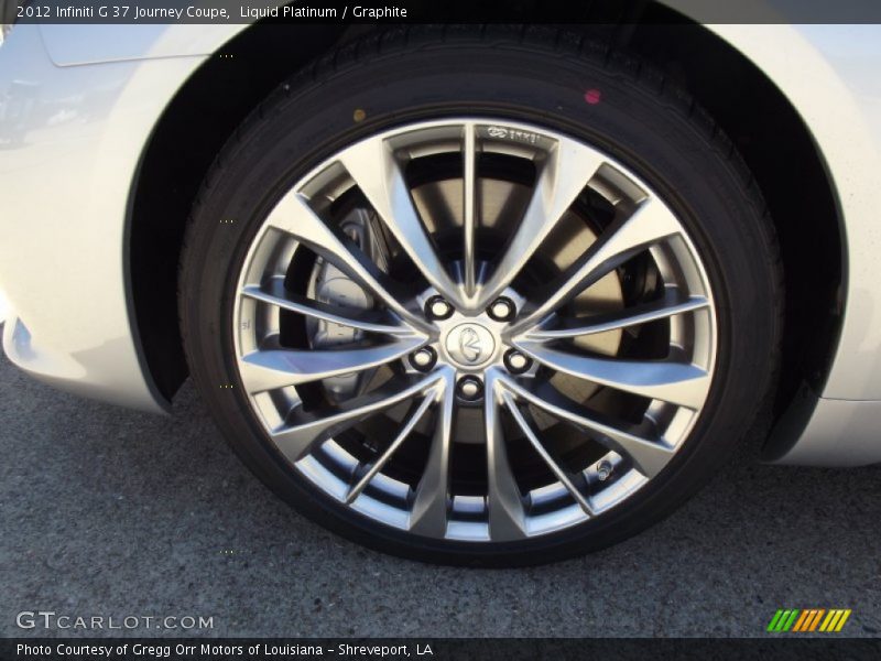 Liquid Platinum / Graphite 2012 Infiniti G 37 Journey Coupe