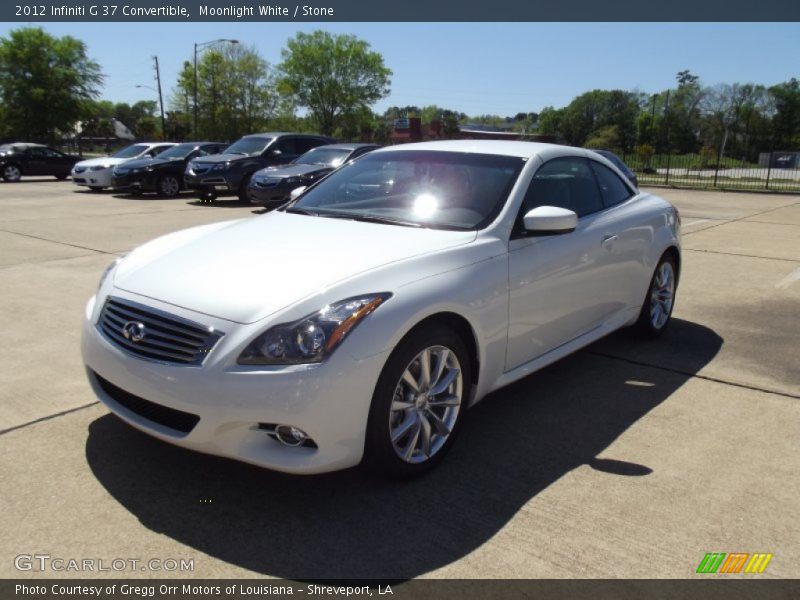 Moonlight White / Stone 2012 Infiniti G 37 Convertible