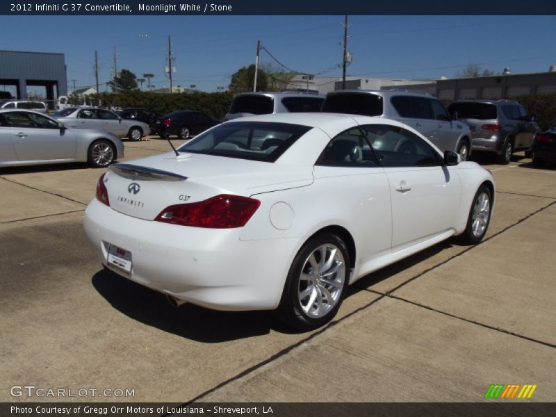 Moonlight White / Stone 2012 Infiniti G 37 Convertible