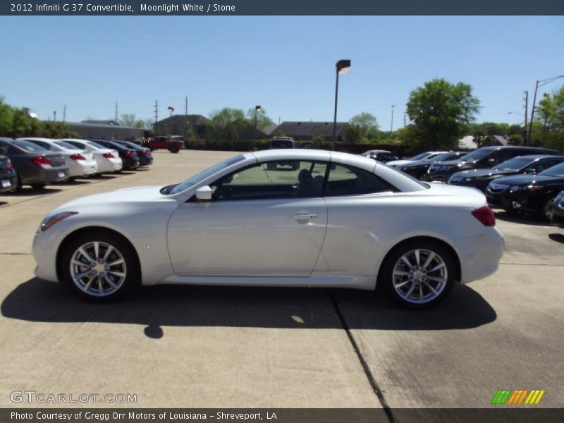 Moonlight White / Stone 2012 Infiniti G 37 Convertible