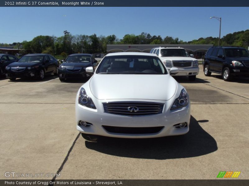 Moonlight White / Stone 2012 Infiniti G 37 Convertible