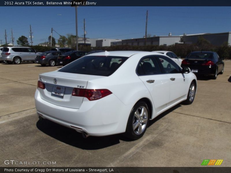 Bellanova White Pearl / Ebony 2012 Acura TSX Sedan