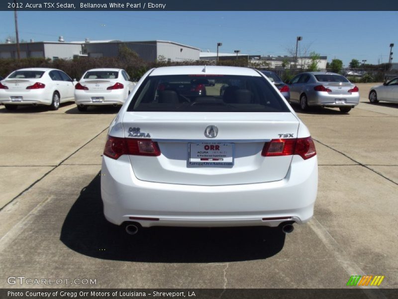 Bellanova White Pearl / Ebony 2012 Acura TSX Sedan