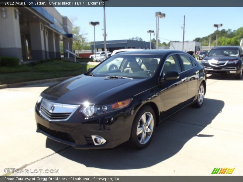 Crystal Black Pearl / Parchment 2012 Acura TSX Sedan
