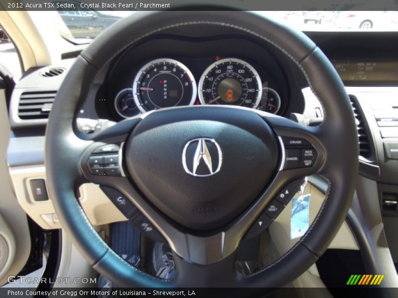 Crystal Black Pearl / Parchment 2012 Acura TSX Sedan
