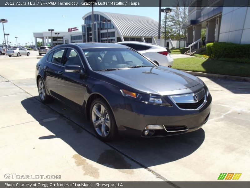 Graphite Luster Metallic / Taupe 2012 Acura TL 3.7 SH-AWD Technology